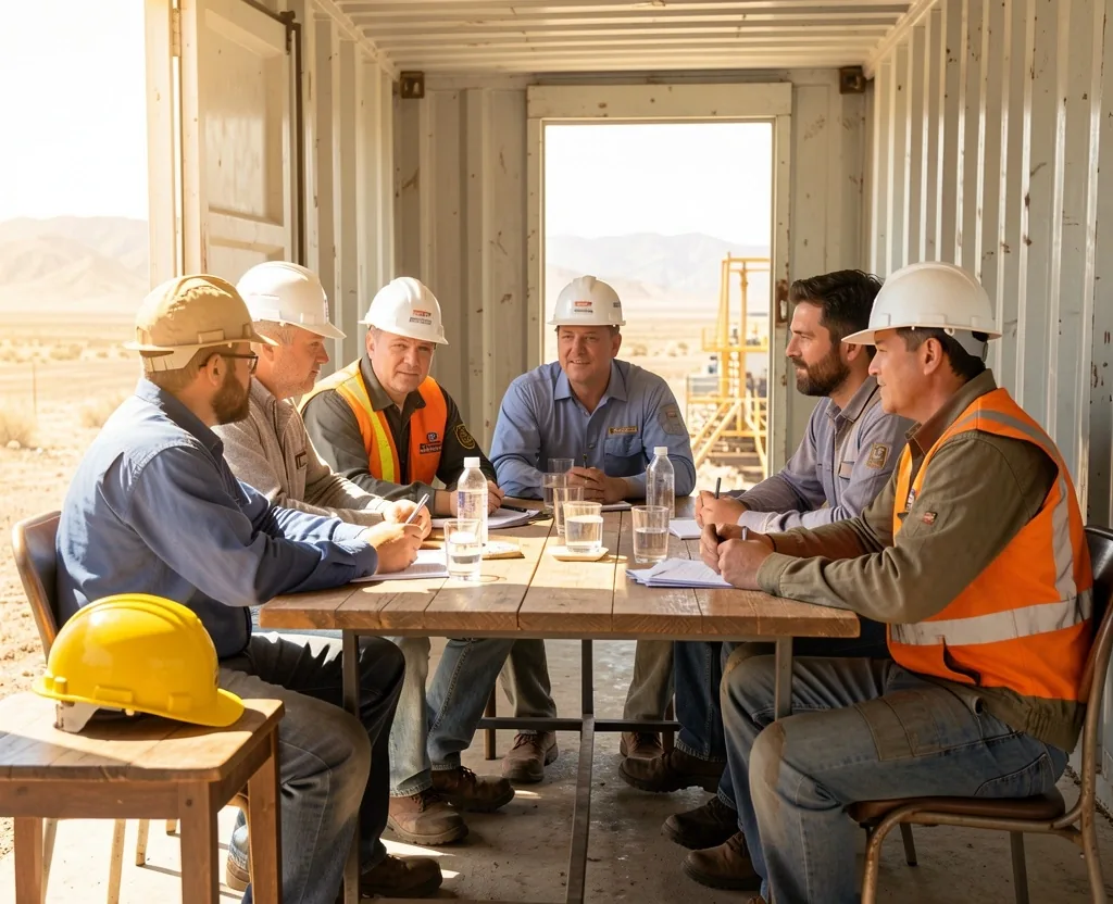 Profesionales del sector energético argentino en reunión de trabajo de campo